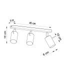 Ceiling lamps - Sollux Plafond RING 3 chrome SL.0729 - product 4