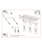 Ceiling lamps - Sollux Plafond RING 3 chrome SL.0729 - product 5