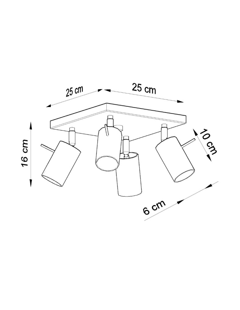 Ceiling lamps - Sollux Plafond RING 4 chrome SL.0730 - product kolory-swiatla.pl 4