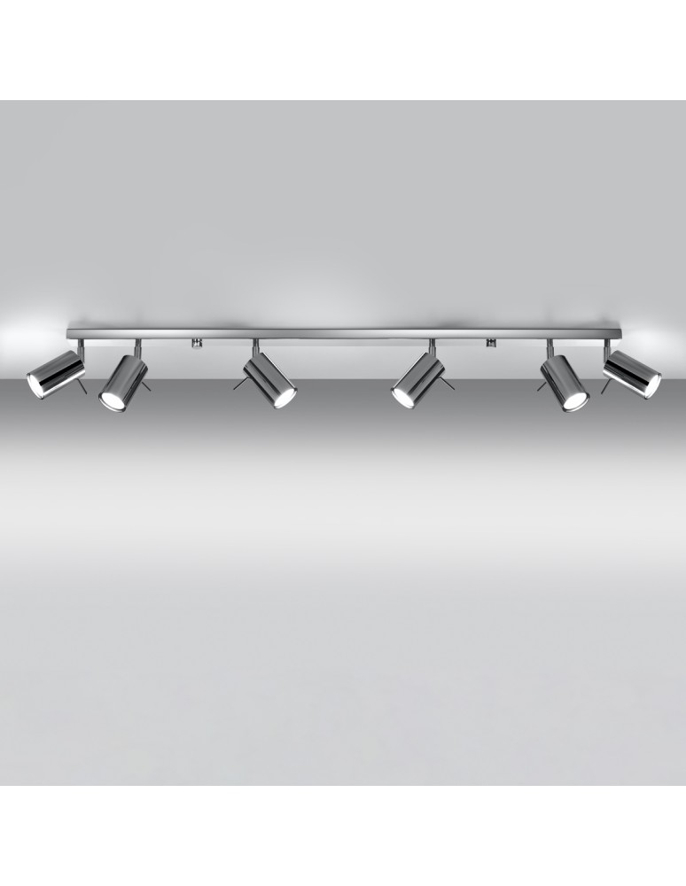 Ceiling lamps - Sollux Plafond RING 6L chrome SL.0732 - product kolory-swiatla.pl 3