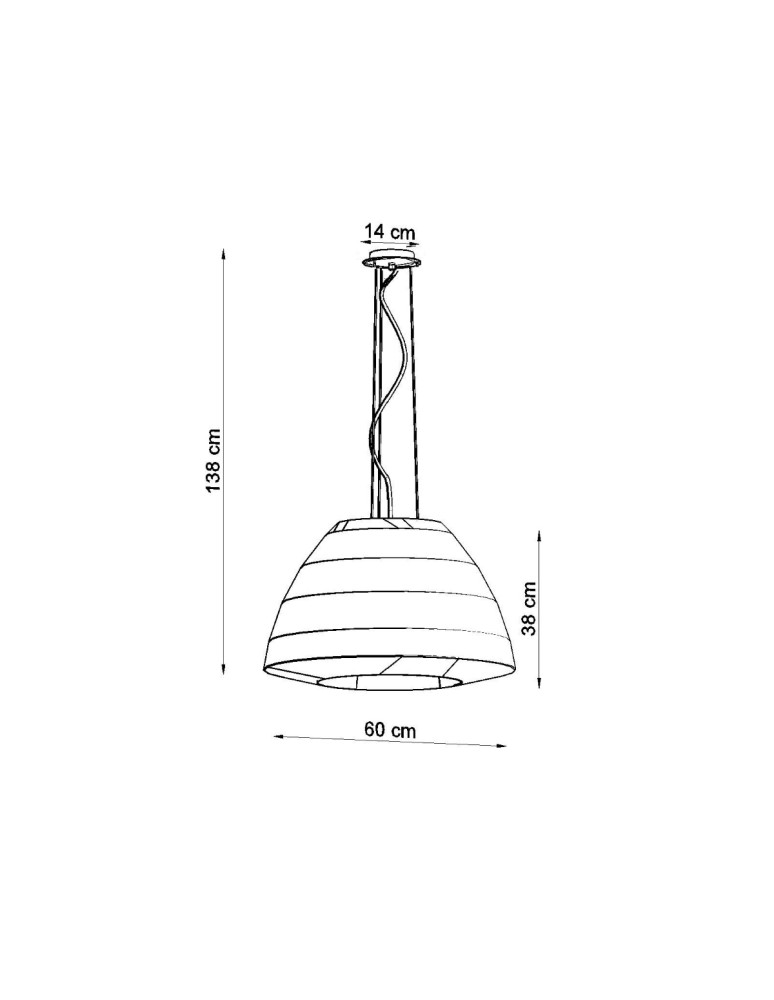 Chandeliers - Sollux Chandelier BELLA 60 white SL.0733 - product kolory-swiatla.pl 4