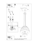 Chandeliers - Sollux Chandelier BELLA 60 white SL.0733 - product 5