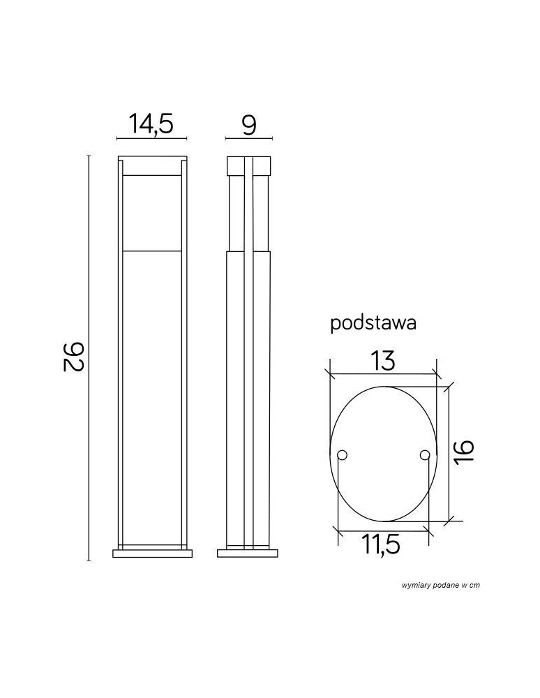 Standing garden lamps - SU-MA ELIS TO 3902-H 919 BL Standing. - product kolory-swiatla.pl 5