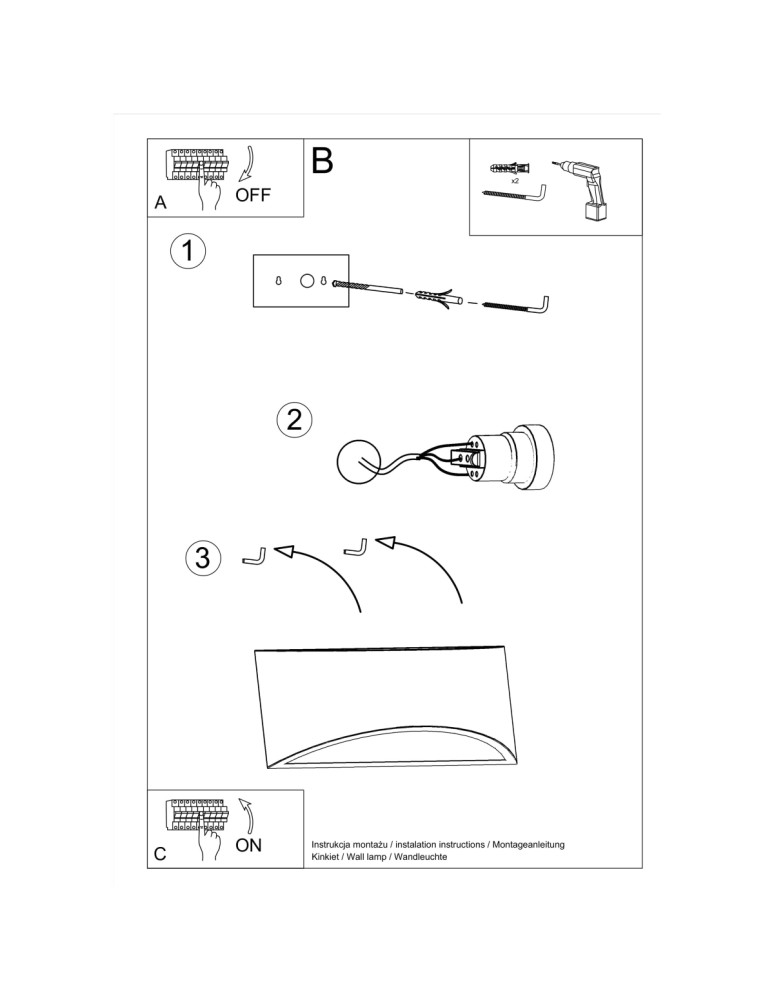 Wall lamps - Sollux VIXEN ceramic wall lamp SL.0834 - product kolory-swiatla.pl 5