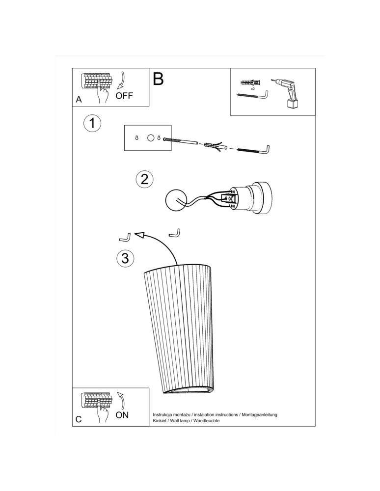 Sollux LANA ceramic wall lamp SL.0838
