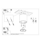 Ceiling lamps - Sollux Plafond ceramic KALU SL.0841 - product 5