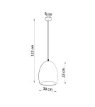 Pendant lamps - Sollux FLAWIUSZ ceramic pendant lamp SL.0848 - product 4