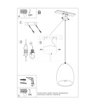 Pendant lamps - Sollux FLAWIUSZ ceramic pendant lamp SL.0848 - product 5