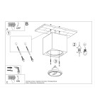 Ceiling lamps - Sollux SEIDA ceramic plafond SL.0850 - product 5