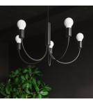 Chandeliers - Sollux Chandelier PICCOLO 5 black SL.0855 - product 8
