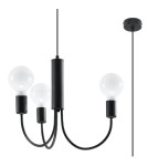 Chandeliers - Sollux Chandelier PICCOLO 3 black SL.0856 - product 1