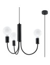 Sollux Żyrandol PICCOLO 3 czarny SL.0856 Sollux Żyrandol PICCOLO 3 czarny SL.0856