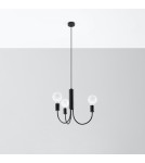 Chandeliers - Sollux Chandelier PICCOLO 3 black SL.0856 - product 2