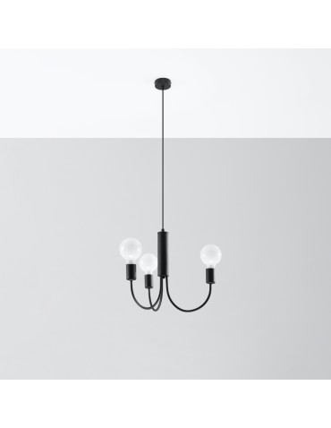 Sollux Chandelier PICCOLO 3 black SL.0856 - product 2