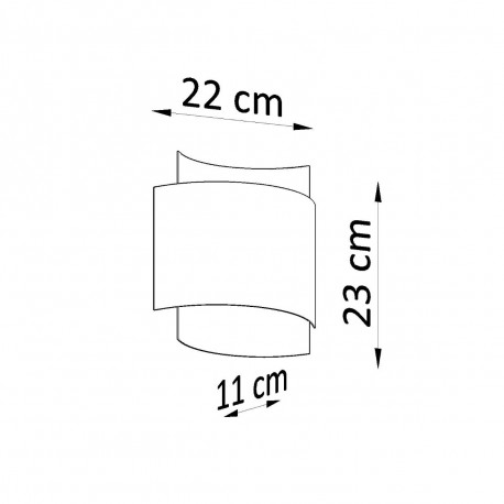 Sollux Kinkiet IMPACT biały SL.0857