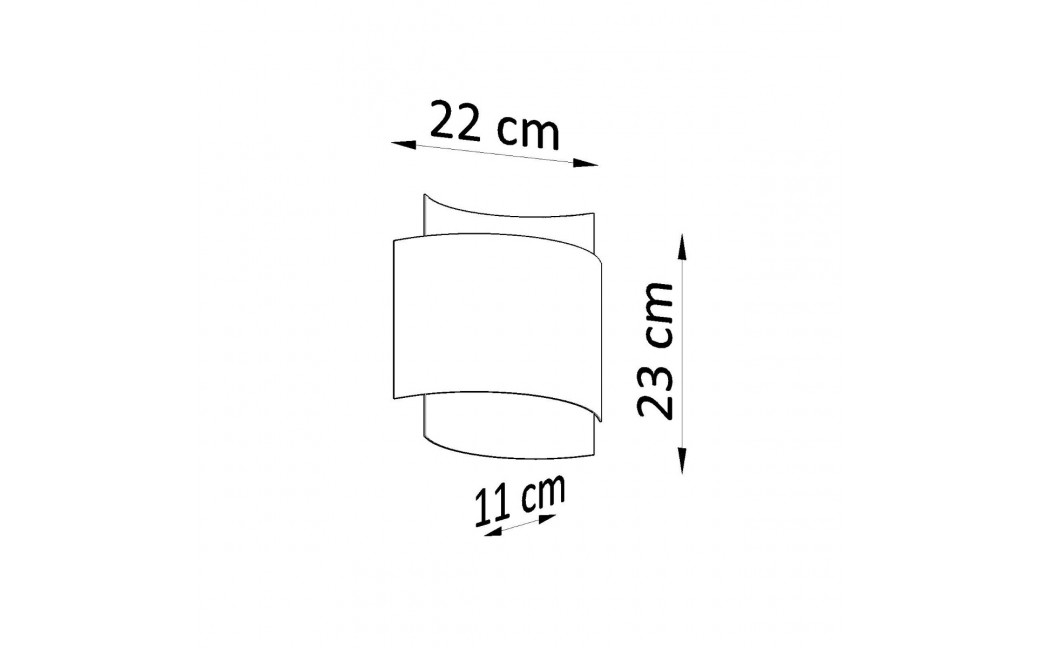 Sollux Kinkiet IMPACT biały SL.0857
