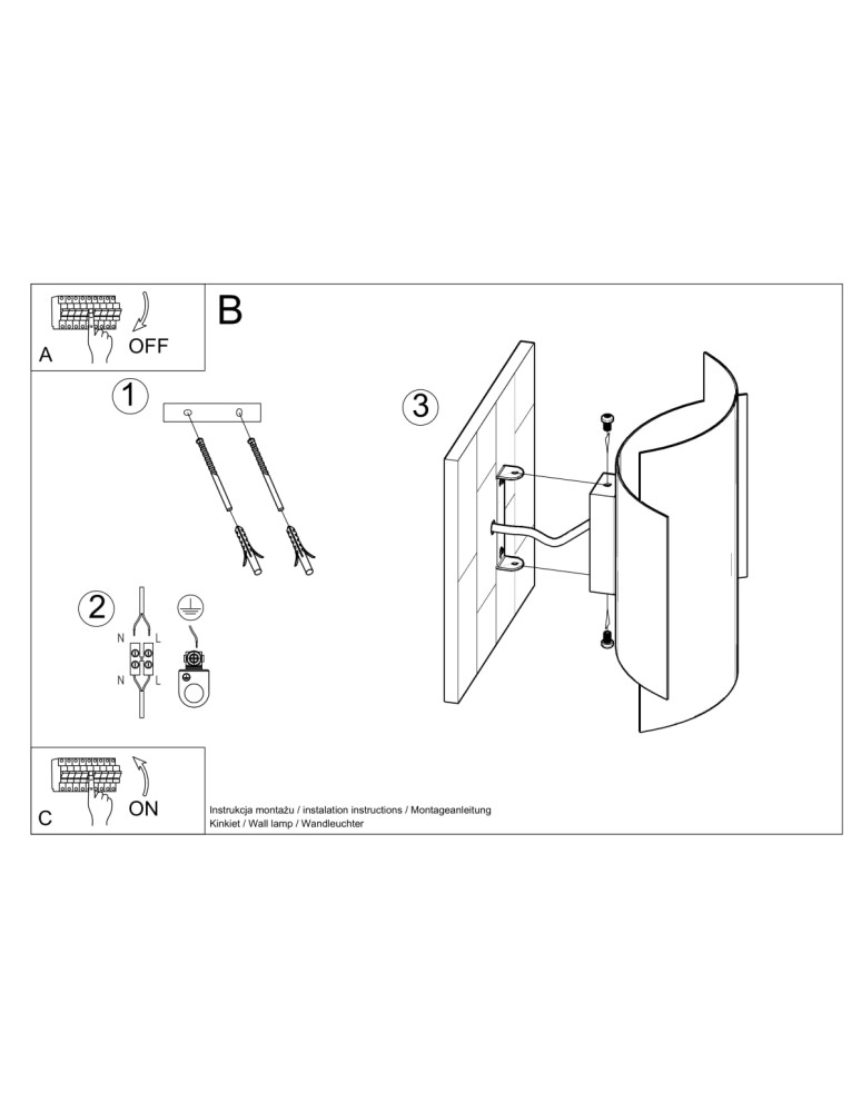 Wall lamps - Sollux Wall lamp IMPACT white SL.0857 - product kolory-swiatla.pl 6