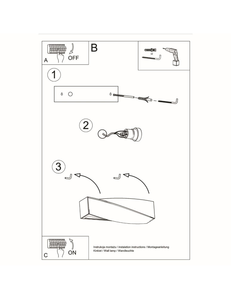 Wall lamps - Sollux Wall lamp SIGMA gray SL.0869 - product kolory-swiatla.pl 5
