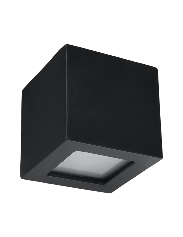 Wall lamps - Sollux LEO ceramic wall lamp black SL.0872 - product kolory-swiatla.pl 1