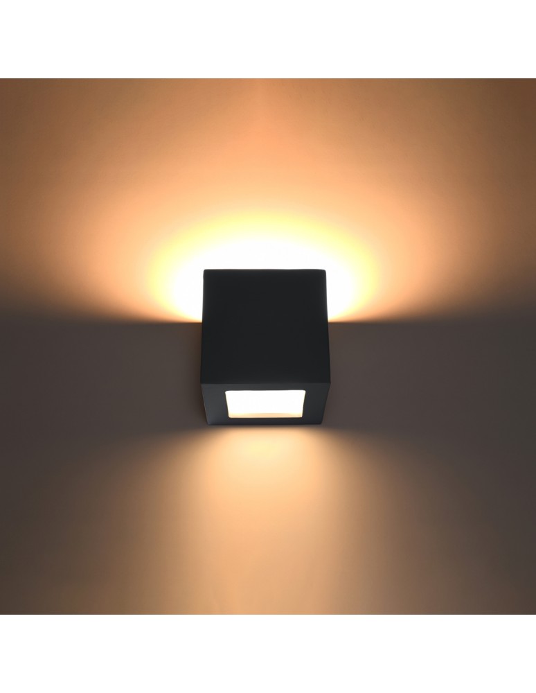 Wall lamps - Sollux LEO ceramic wall lamp black SL.0872 - product kolory-swiatla.pl 3
