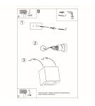 Wall lamps - Sollux LEO ceramic wall lamp black SL.0872 - product 5