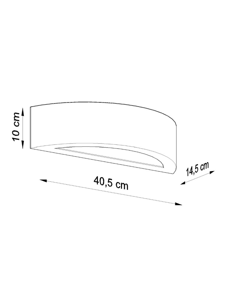 Wall lamps - Sollux ATENA ceramic wall lamp grey SL.0873 - product kolory-swiatla.pl 4