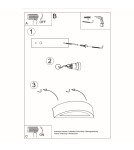 Wall lamps - Sollux ATENA ceramic wall lamp grey SL.0873 - product 5