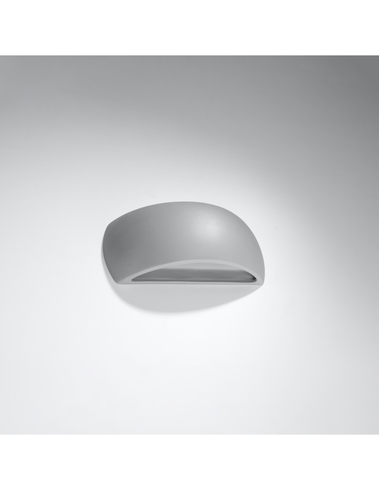 Wall lamps - Sollux PONTIUS ceramic wall lamp gray SL.0875 - product kolory-swiatla.pl 2