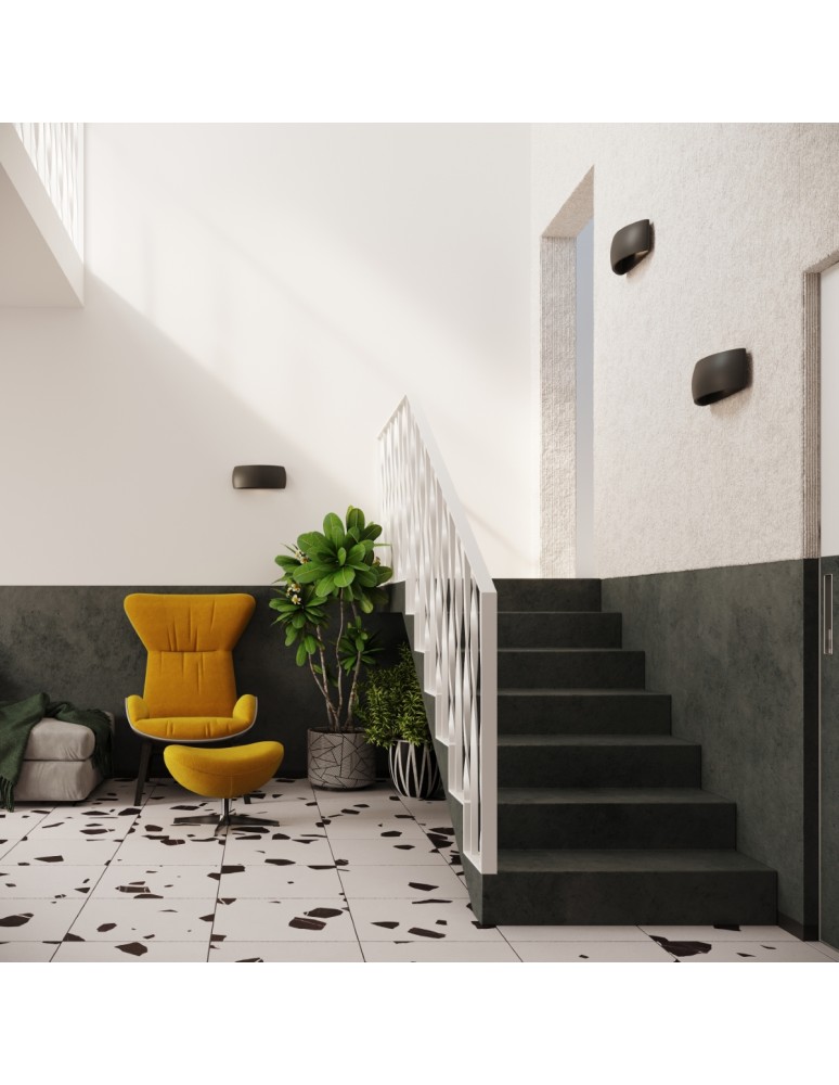 Wall lamps - Sollux PONTIUS ceramic wall lamp black SL.0876 - product kolory-swiatla.pl 6