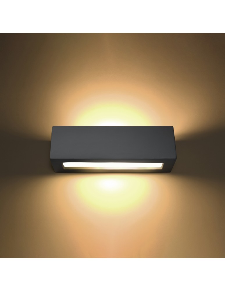 Wall lamps - Sollux VEGA ceramic wall lamp gray SL.0877 - product kolory-swiatla.pl 3