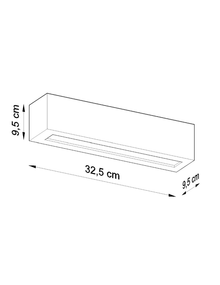 Sollux Kinkiet ceramiczny VEGA szary SL.0877