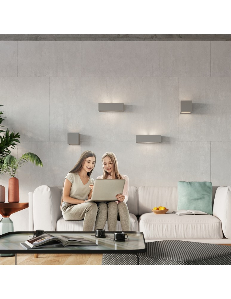 Wall lamps - Sollux VEGA ceramic wall lamp gray SL.0877 - product kolory-swiatla.pl 7