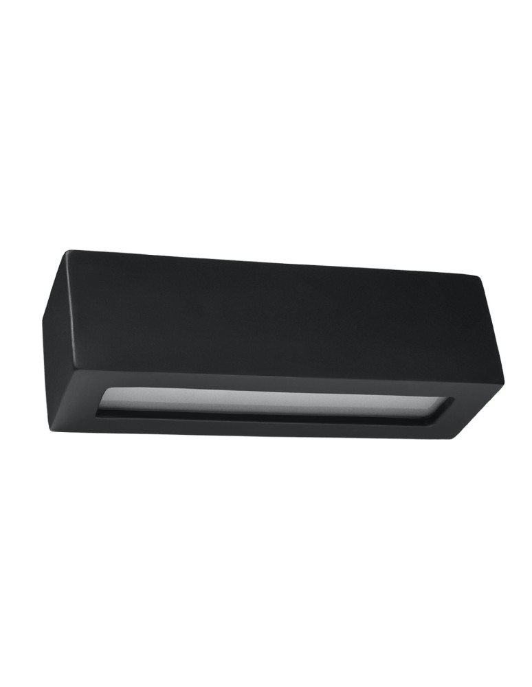 Sollux VEGA ceramic wall lamp black SL.0878