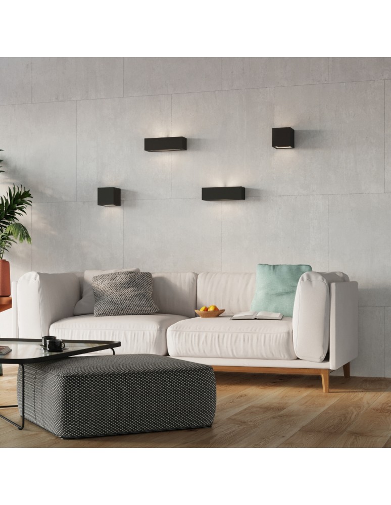 Sollux VEGA ceramic wall lamp black SL.0878