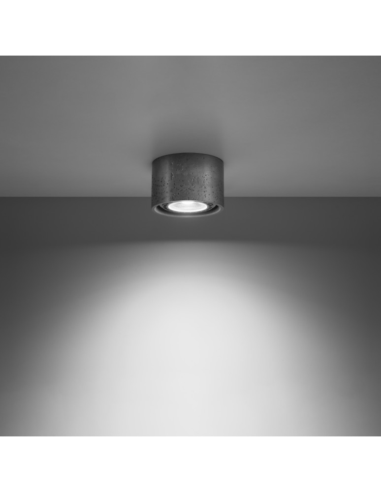 Ceiling lamps - Sollux Plafond BASIC 1 concrete SL.0881 - product kolory-swiatla.pl 3