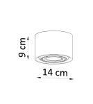 Ceiling lamps - Sollux Plafond BASIC 1 concrete SL.0881 - product 4