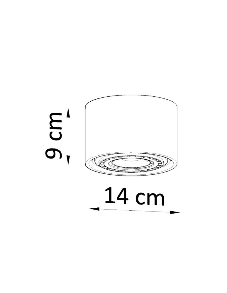 Ceiling lamps - Sollux Plafond BASIC 1 concrete SL.0881 - product kolory-swiatla.pl 4
