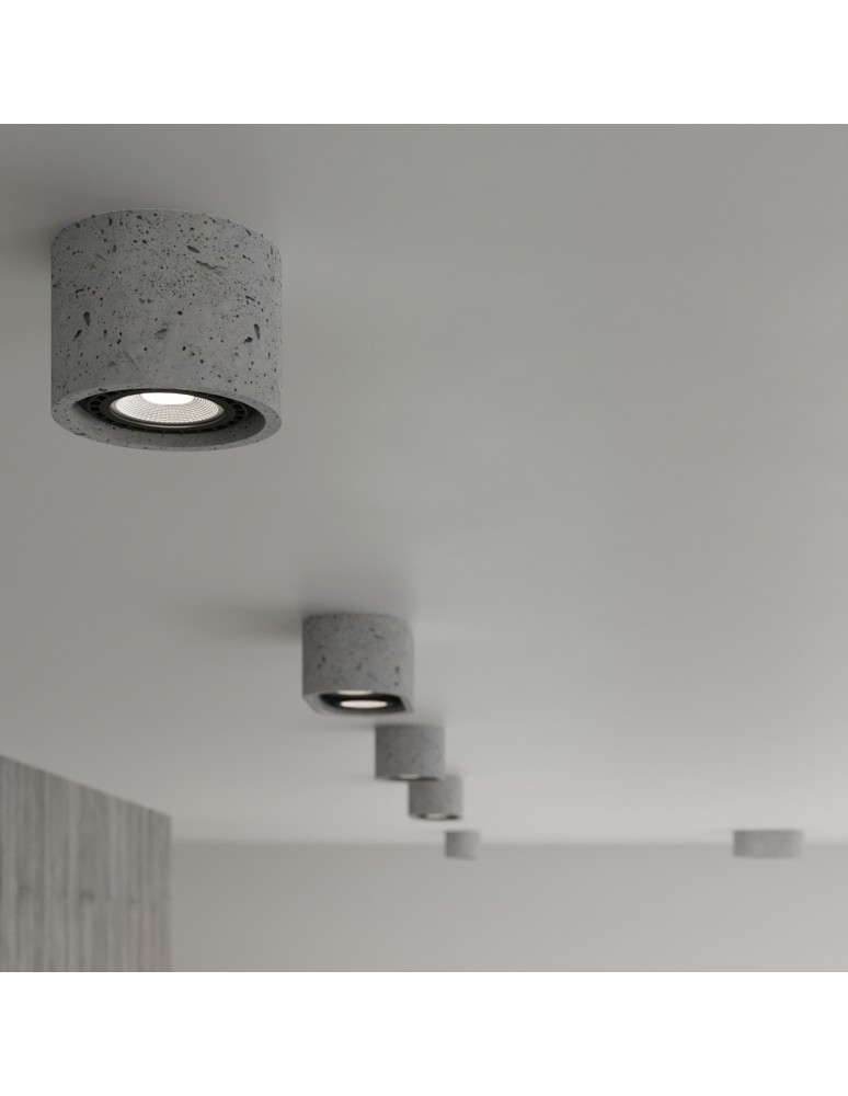 Ceiling lamps - Sollux Plafond BASIC 1 concrete SL.0881 - product kolory-swiatla.pl 8