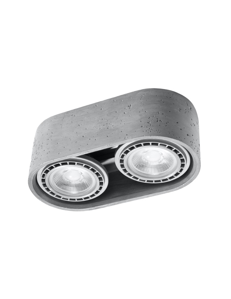 Ceiling lamps - Sollux Plafond BASIC 2 concrete SL.0882 - product kolory-swiatla.pl 1