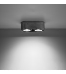 Ceiling lamps - Sollux Plafond BASIC 2 concrete SL.0882 - product 3