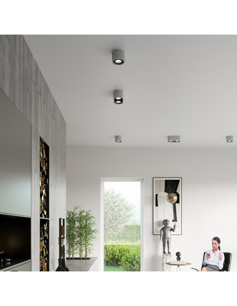 Ceiling lamps - Sollux Plafond BASIC 2 concrete SL.0882 - product kolory-swiatla.pl 7