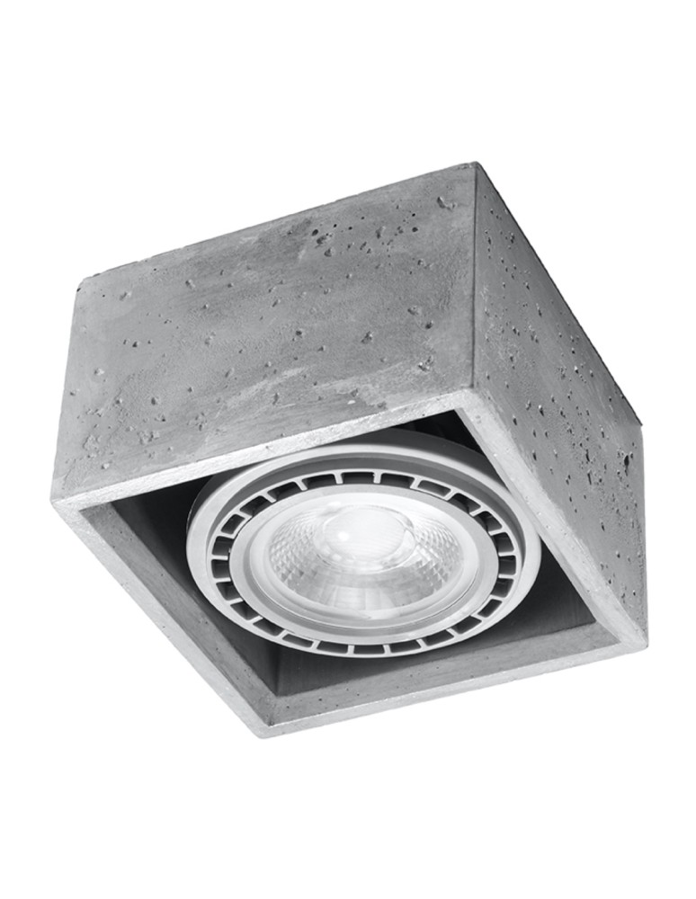 Ceiling lamps - Sollux Plafond QUATRO 1 concrete SL.0883 - product kolory-swiatla.pl 1