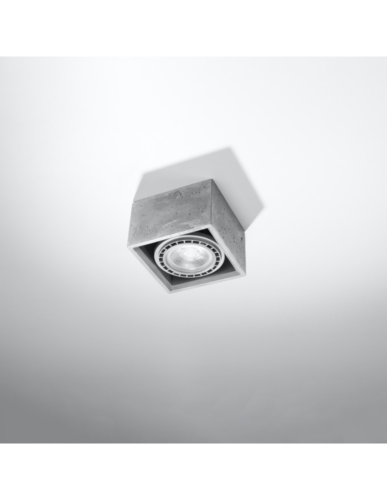 Ceiling lamps - Sollux Plafond QUATRO 1 concrete SL.0883 - product kolory-swiatla.pl 2