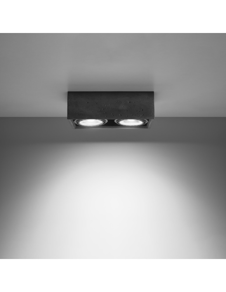 Ceiling lamps - Sollux Plafond QUATRO 2 concrete SL.0884 - product kolory-swiatla.pl 3