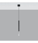 Sollux Lampa wisząca MOZAICA 1 czarny/chrom SL.0885