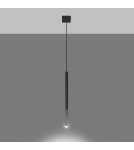 Sollux Lampa wisząca MOZAICA 1 czarny/chrom SL.0885