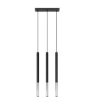 Sollux Lampa wisząca MOZAICA 3L czarny/chrom SL.0886