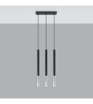 Pendant lamps - Sollux MOZAICA 3L black/chrome pendant lamp SL.0886 - product 2