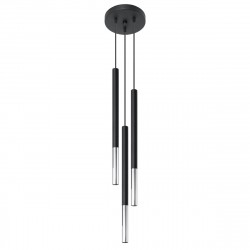 Sollux Lampa wisząca MOZAICA 3P czarny/chrom SL.0887