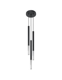 Sollux MOZAICA 3P black/chrome pendant lamp SL.0887
